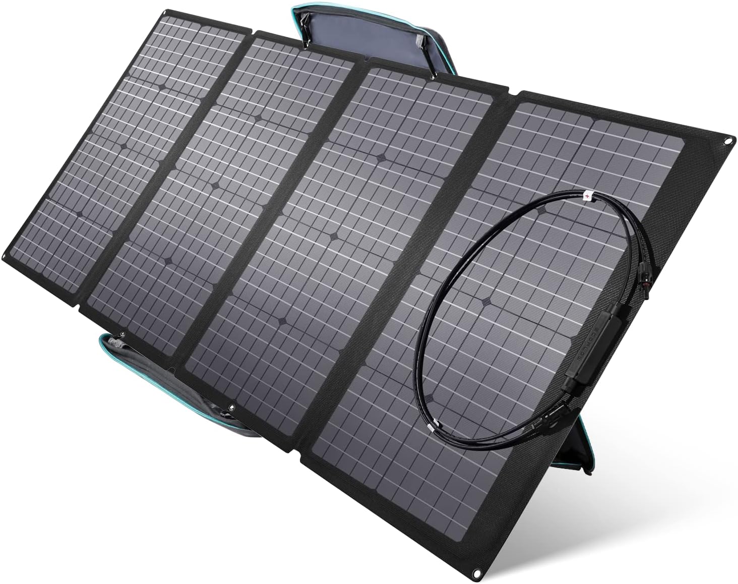 EF ECOFLOW 60W Foldable Solar Panel for Power Station, Portable Solar Charger with Adjustable Kickstand