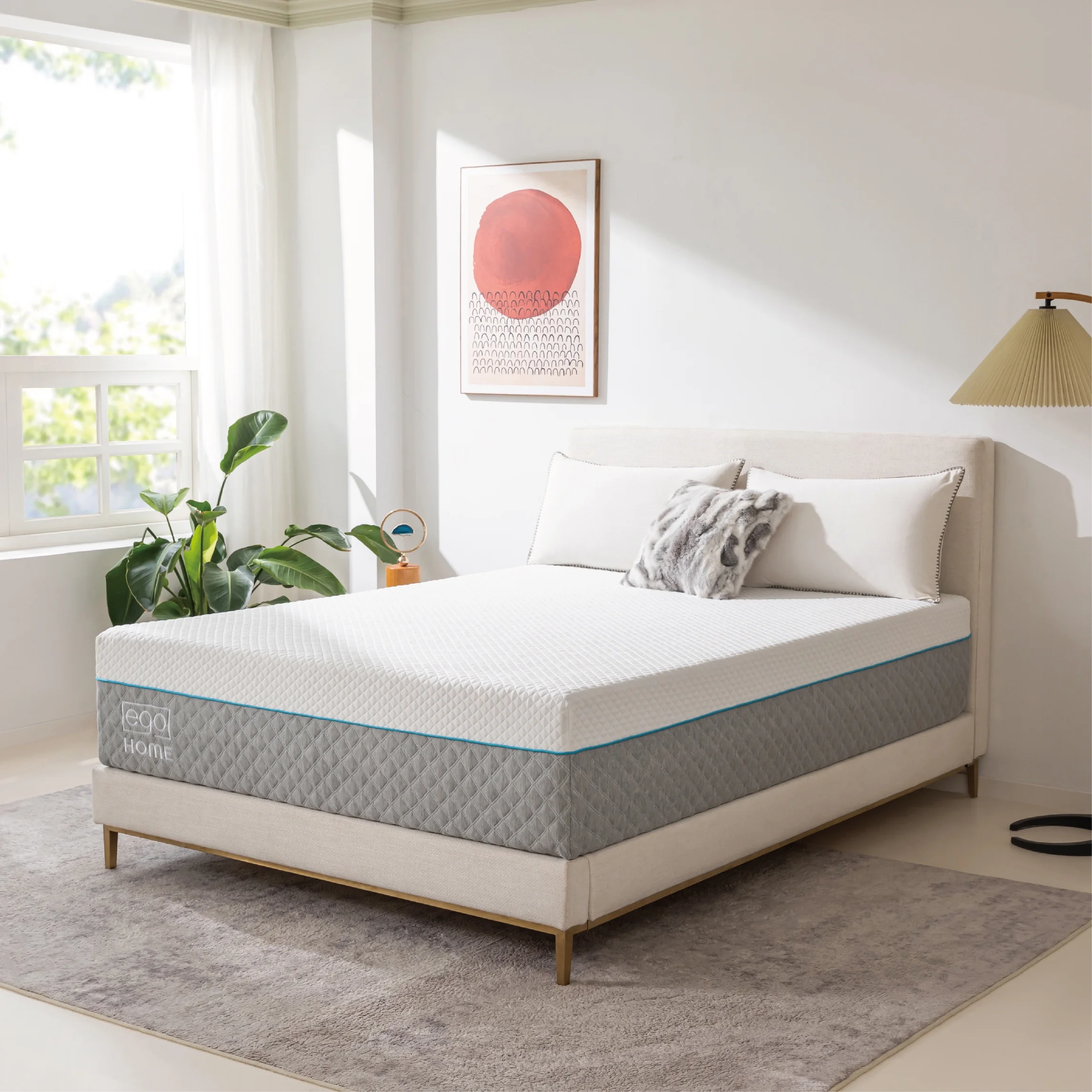 MLILY Ego Home 14 inch Queen Mattress in a Box, Gel Memory Foam Mattress, Medium