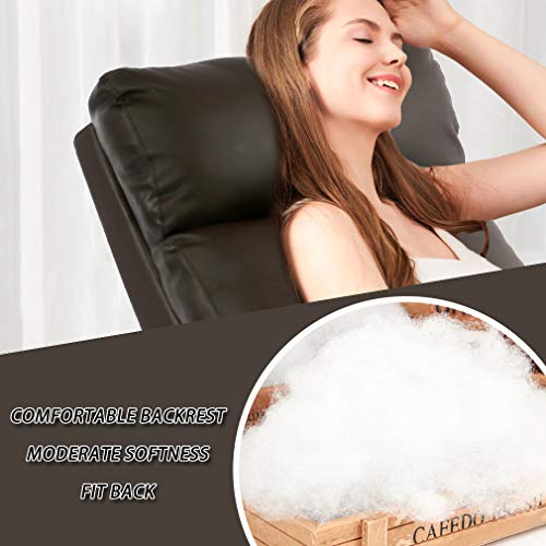 BestMassage | Recliner Chair | with 2 Point Massage Function | Black | with Lumbar Support, Adjustable Push Back, Wide Armrests