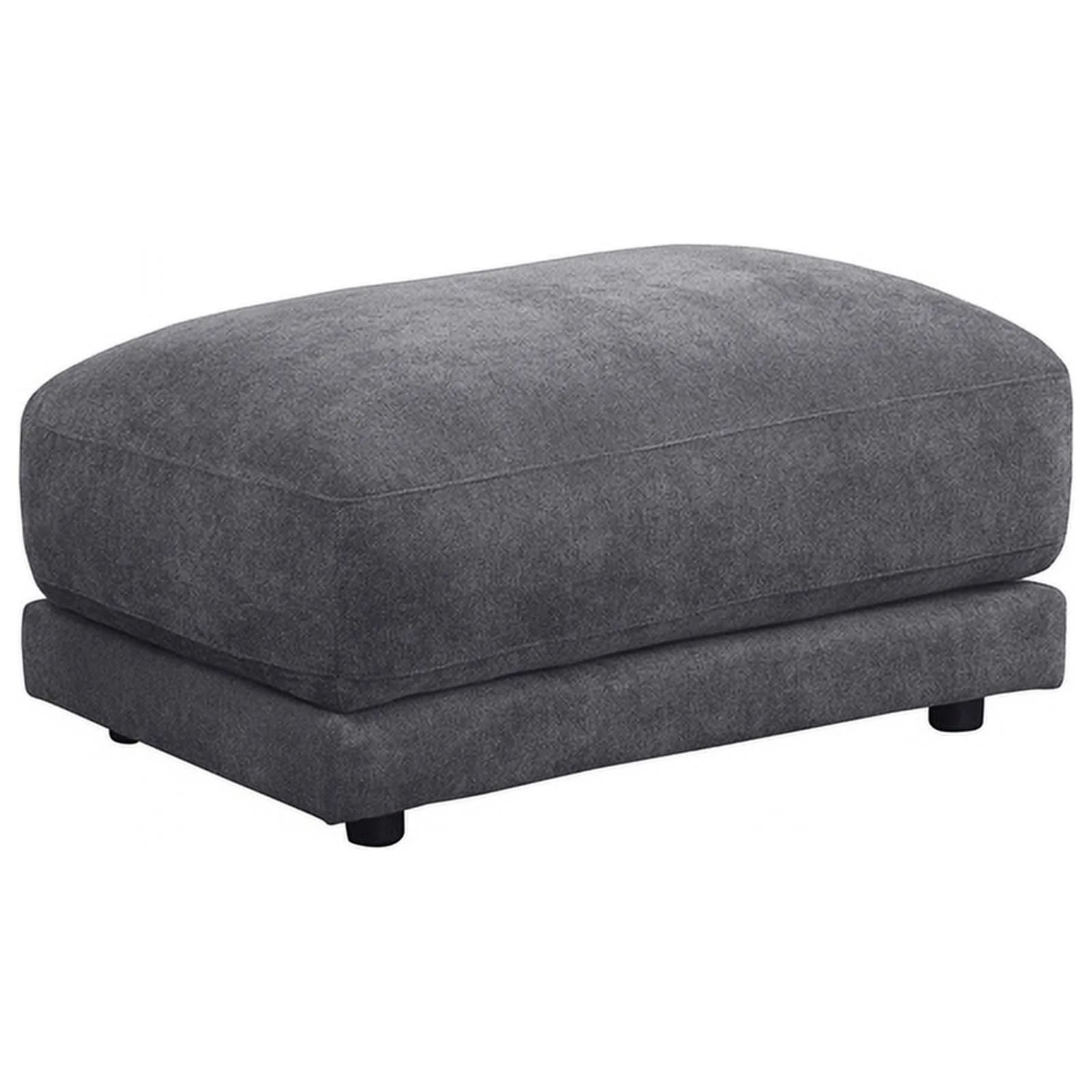 Devion Furniture 5-Piece Upholstered Fabric Modular Sofa in Dark Gray