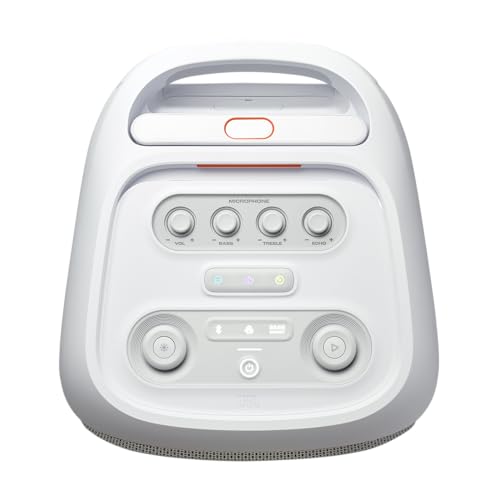 JBL PartyBox Stage 320 - Portable Party Speaker with Telescopic Handle & Wide, Sturdy Wheels, Powerful JBL Pro Sound, Futuristic lightshow