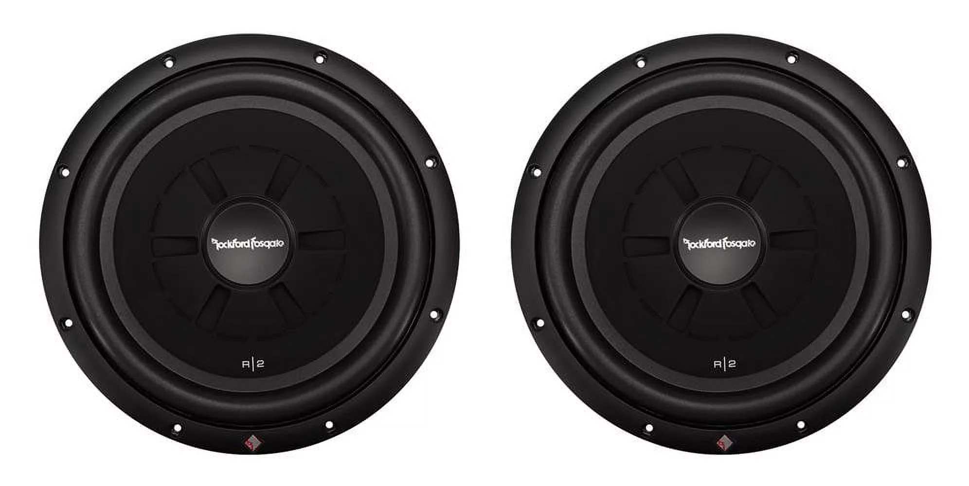 Rockford Fosgate R2SD4-12 12" 1000W 4-Ohm Shallow/Slim Car Subwoofer Sub, Pair