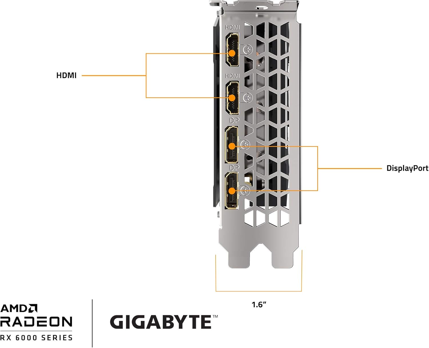 Radeon RX 6700 XT Eagle 12G Graphics Card, WINDFORCE 3X Cooling System, 12GB 192-bit GDDR6, GV-R67XTEAGLE-12GD Video Card