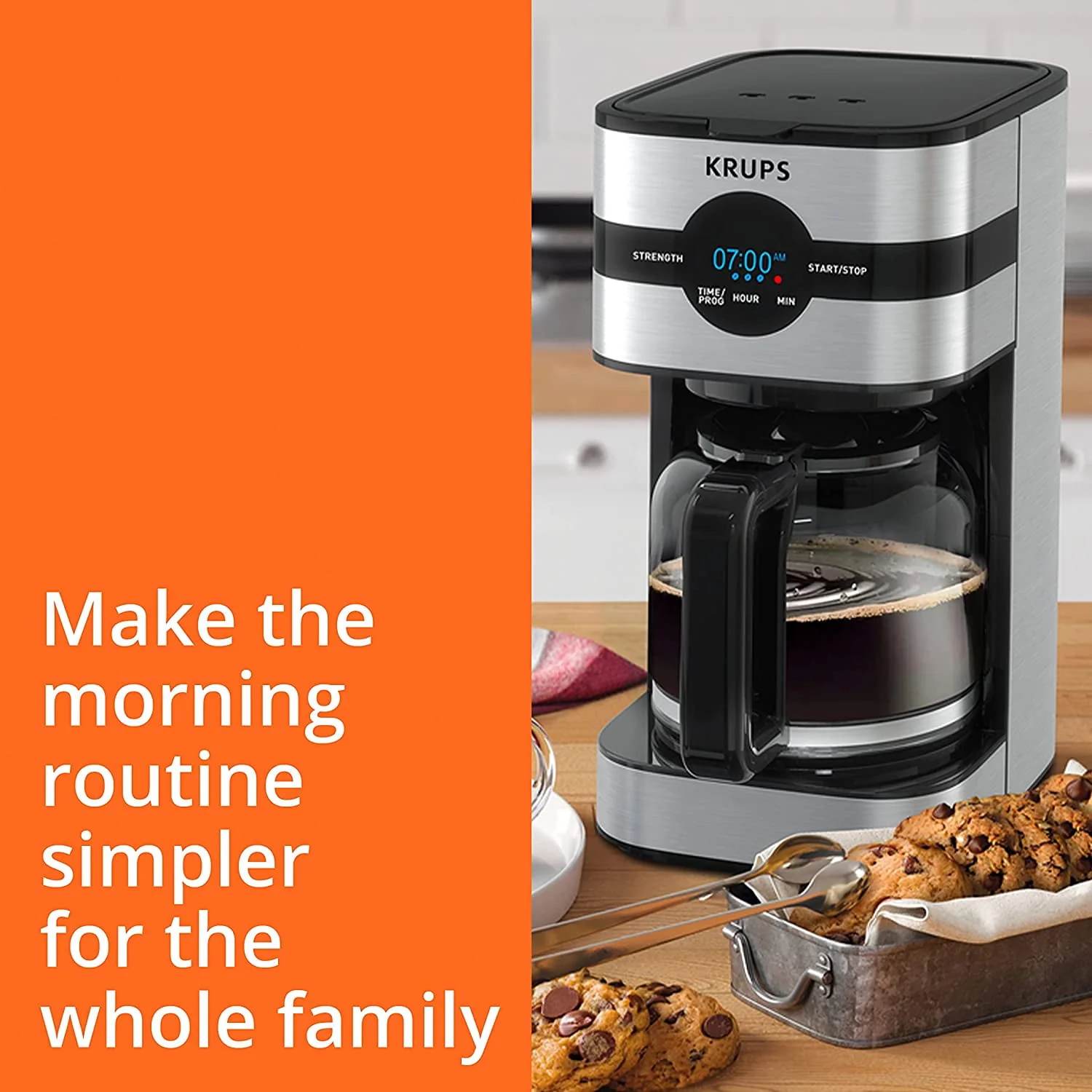 KRUPS Simply Brew Drip Coffee Maker, 14 Cups