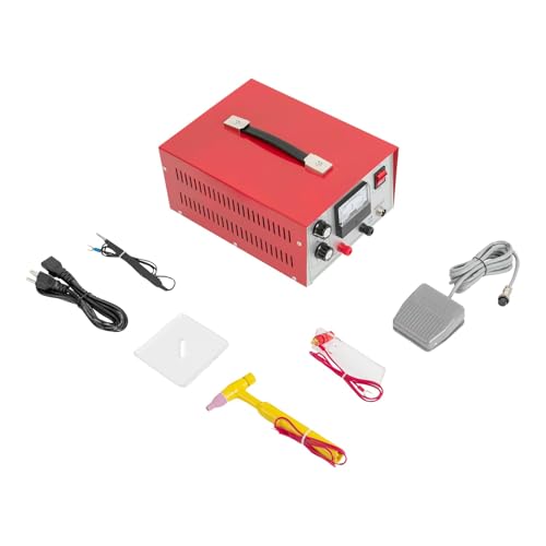Jewelry Spot Welder, DC 50A 500W Adjustable Jewelry Welder w/ Foot Pedal, 0.02-0.05in Welding Dia. Soldering Machine