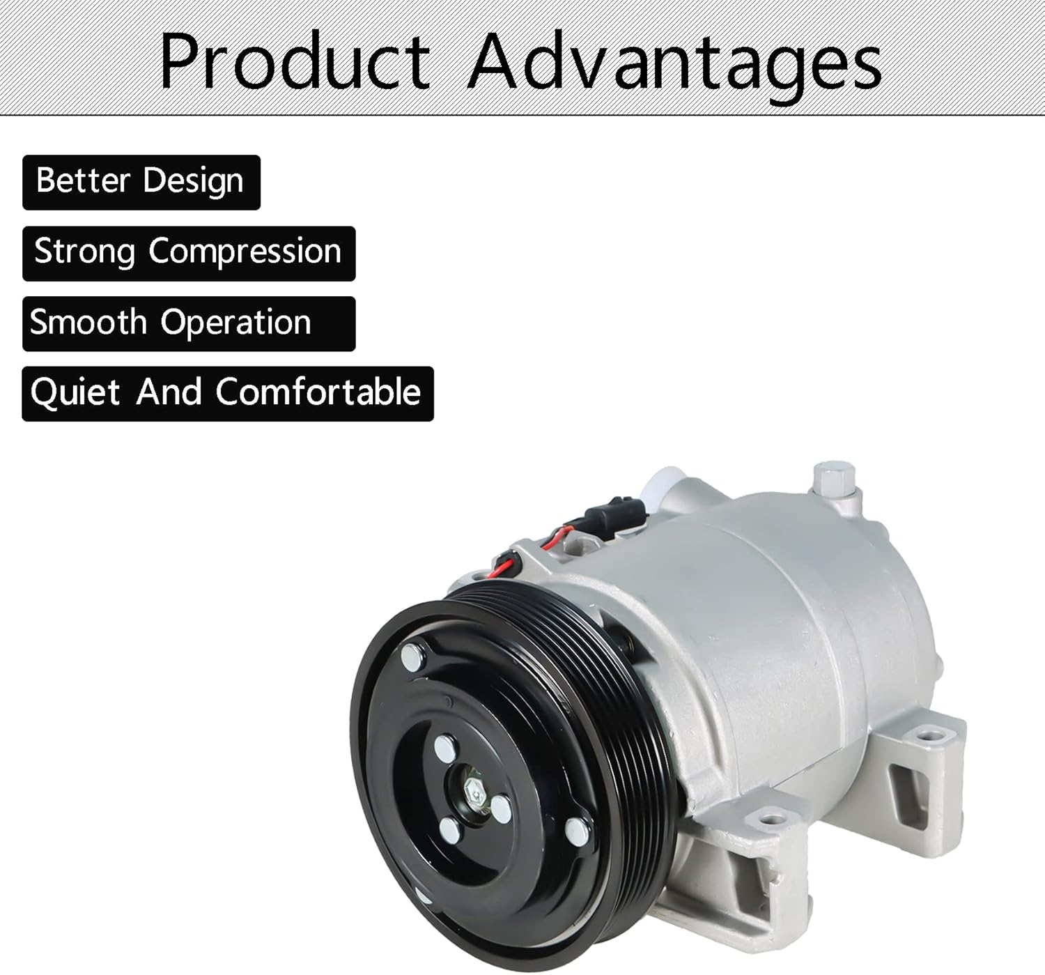 A/C AC Compressor Replacement for 2008-2013 Nissan Rogue 2.5L CO 11200C 92600JM01C
