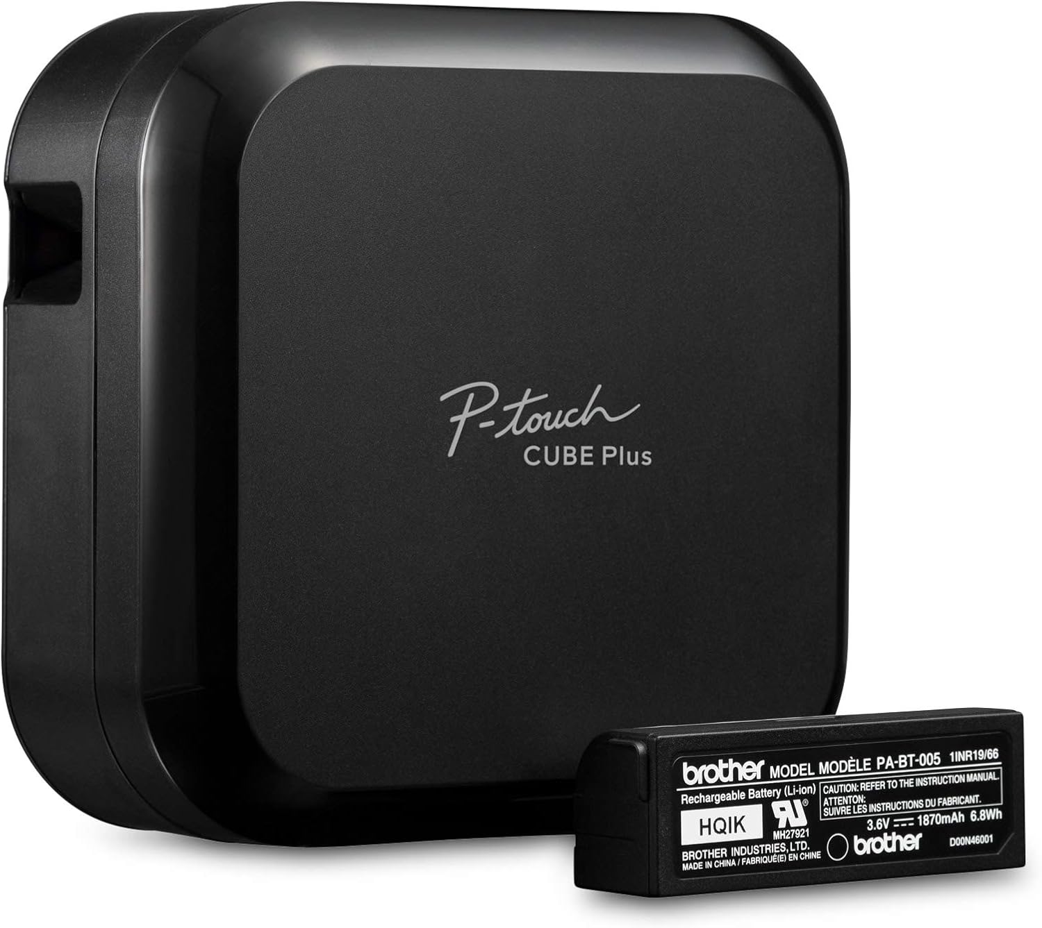 Brother P-touch CUBE Plus PT-P710BT Versatile Label Maker with Bluetooth Wireless Technology
