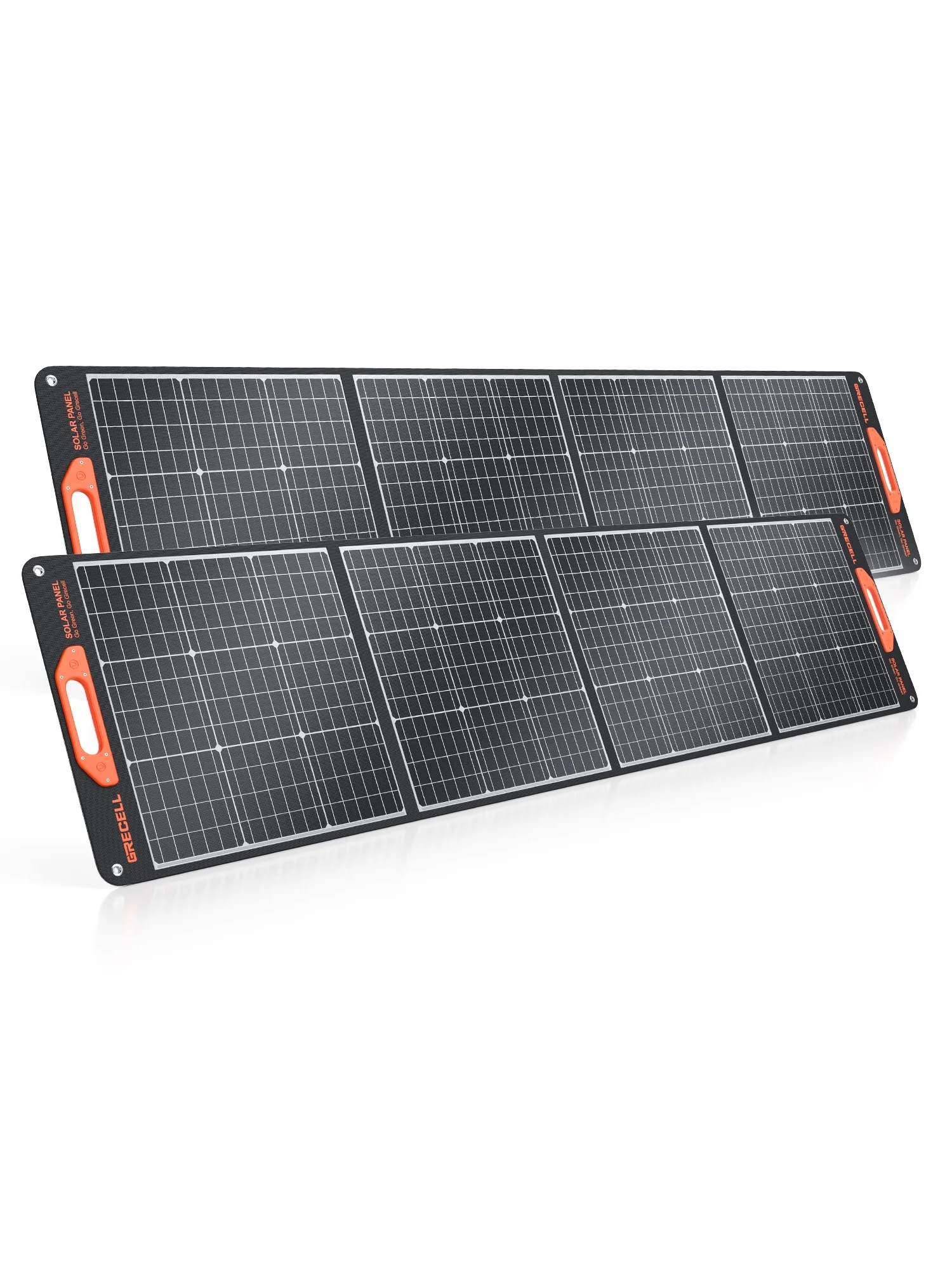 GRECELL 200W Portable Solar Panel for Power Station Generator (2 Pack)