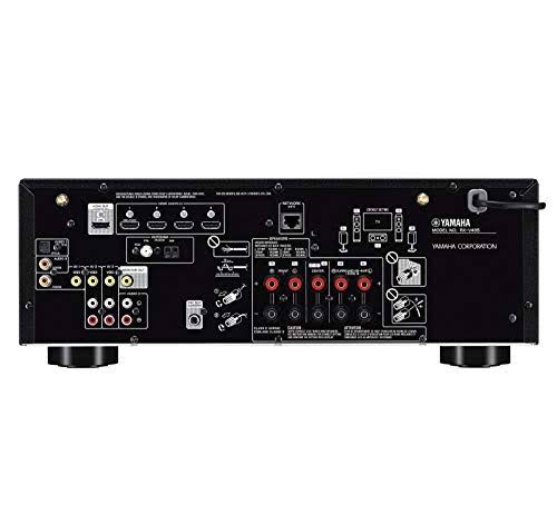 Yamaha RX-V485 5.1-Channel Network AV Receiver with MusicCast - with 2 MusicCast 20 Wireless Speakers, Black