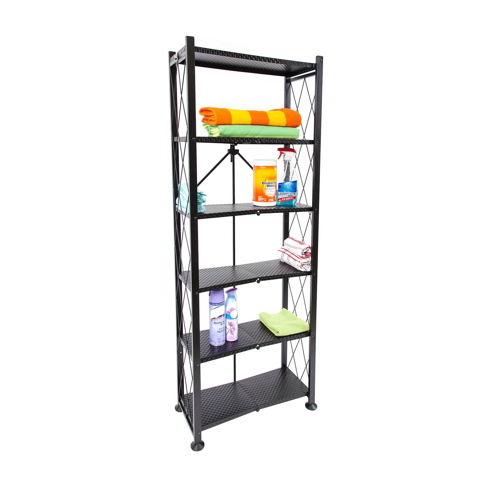 Origami 6-Tier Book Shelf, Black