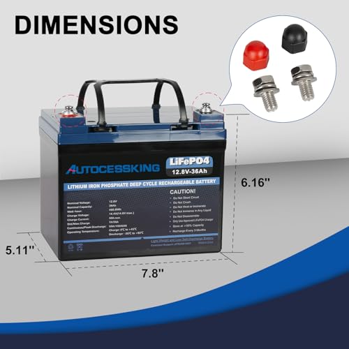12V 100Ah BCI Group 24 LiFePO4 Battery, 100A BMS Rechargeable Mini Lithium Battery with Low-Temp Protection, Up to 15000 Cycles Perfect for RV