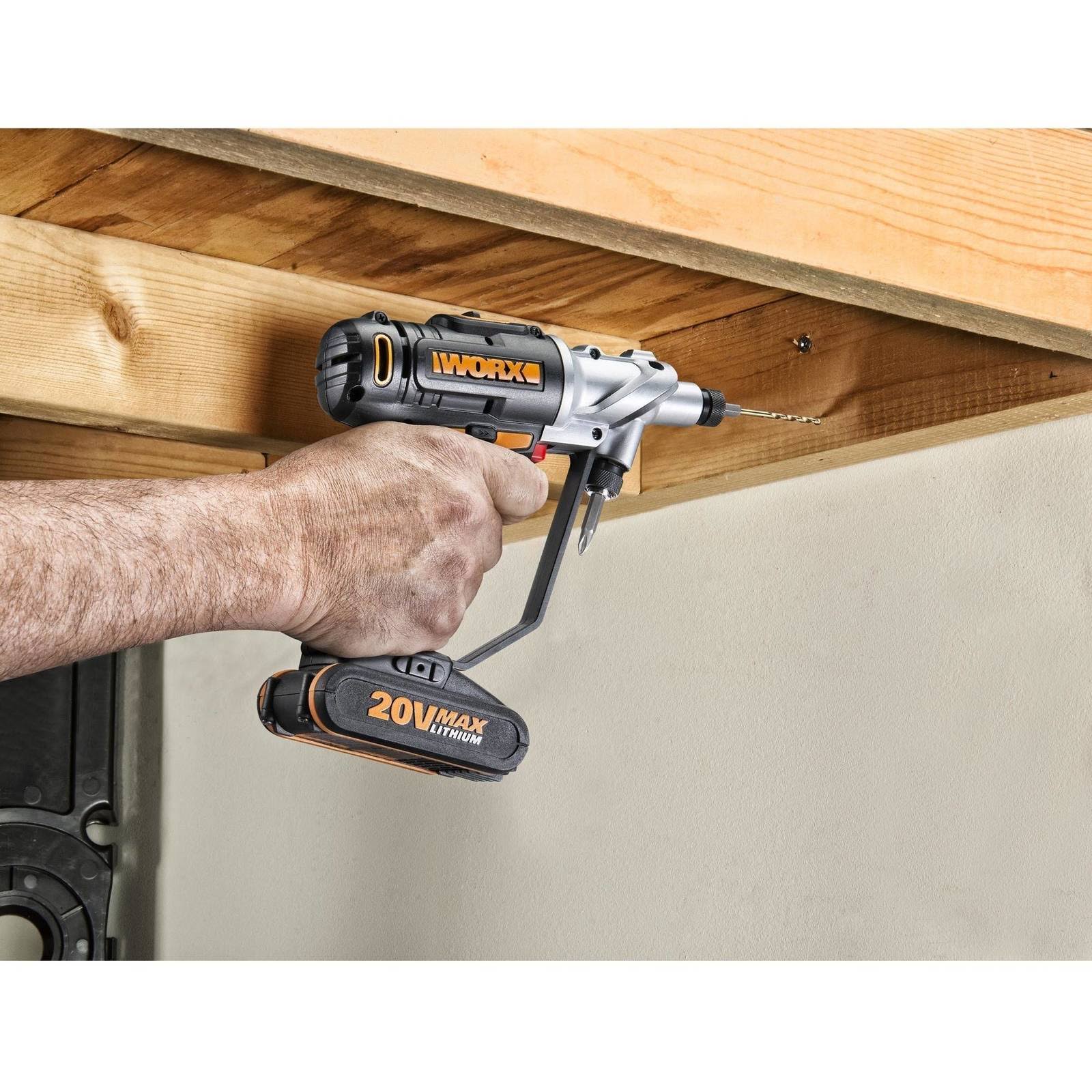 Worx WX176L.1 - 20-Volt Switchdriver Cordless 1/4 in. Drill and Driver with 67-Piece Accessory Kit