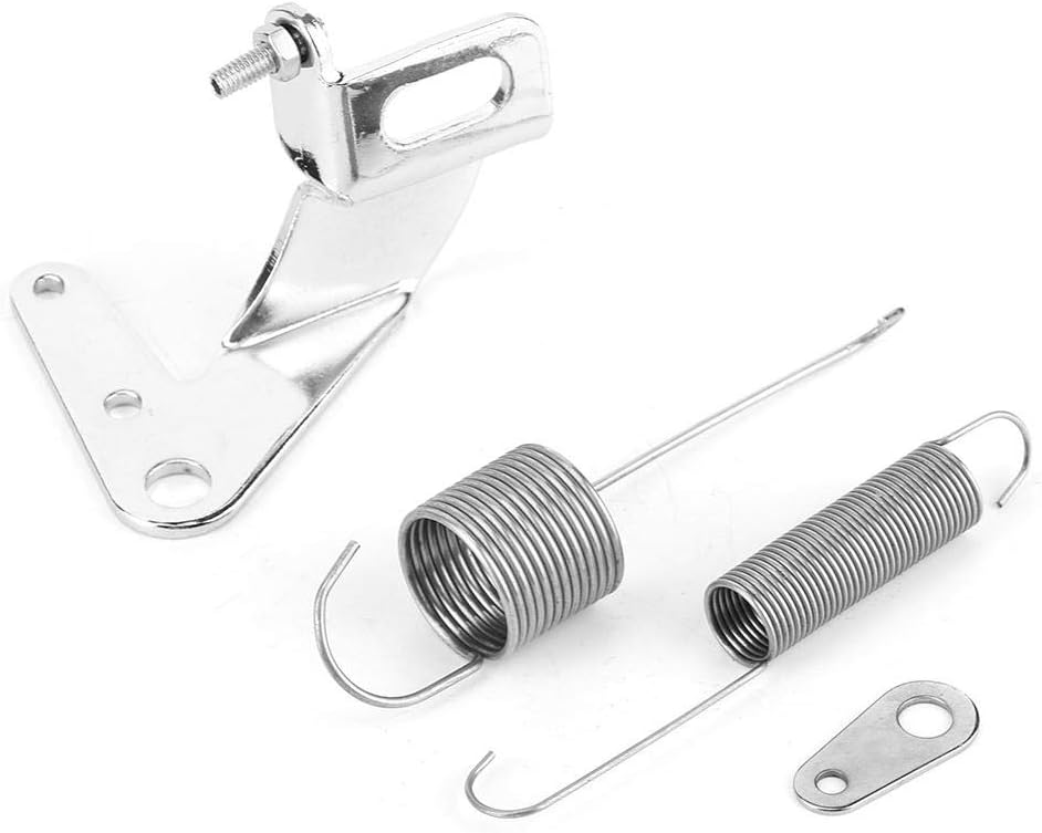 Throttle Return Spring Kit,Car Carburetor Throttle Cable Bracket with Dual Return Spring Set Stainless Steel Parts