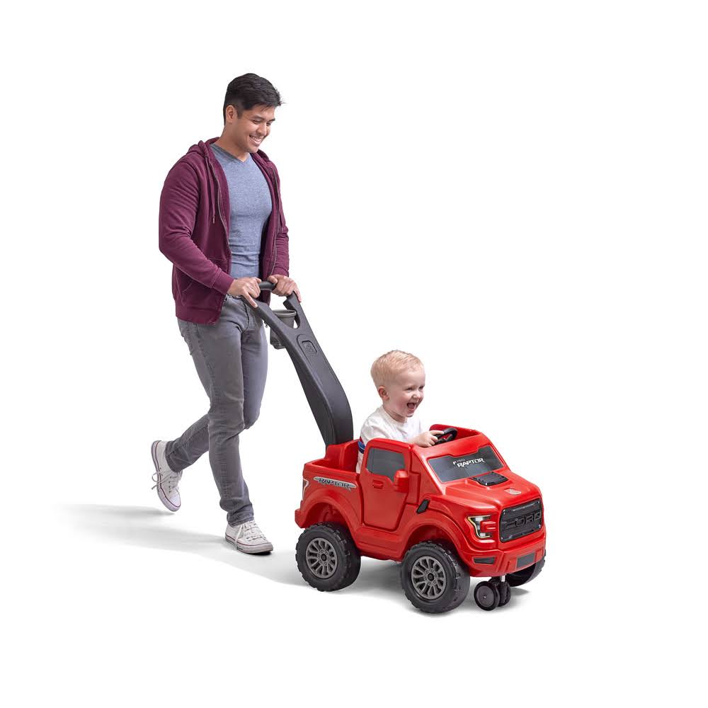 Step2 2-in-1 Ford F-150 Raptor | Kids Ride on Push Car | Red