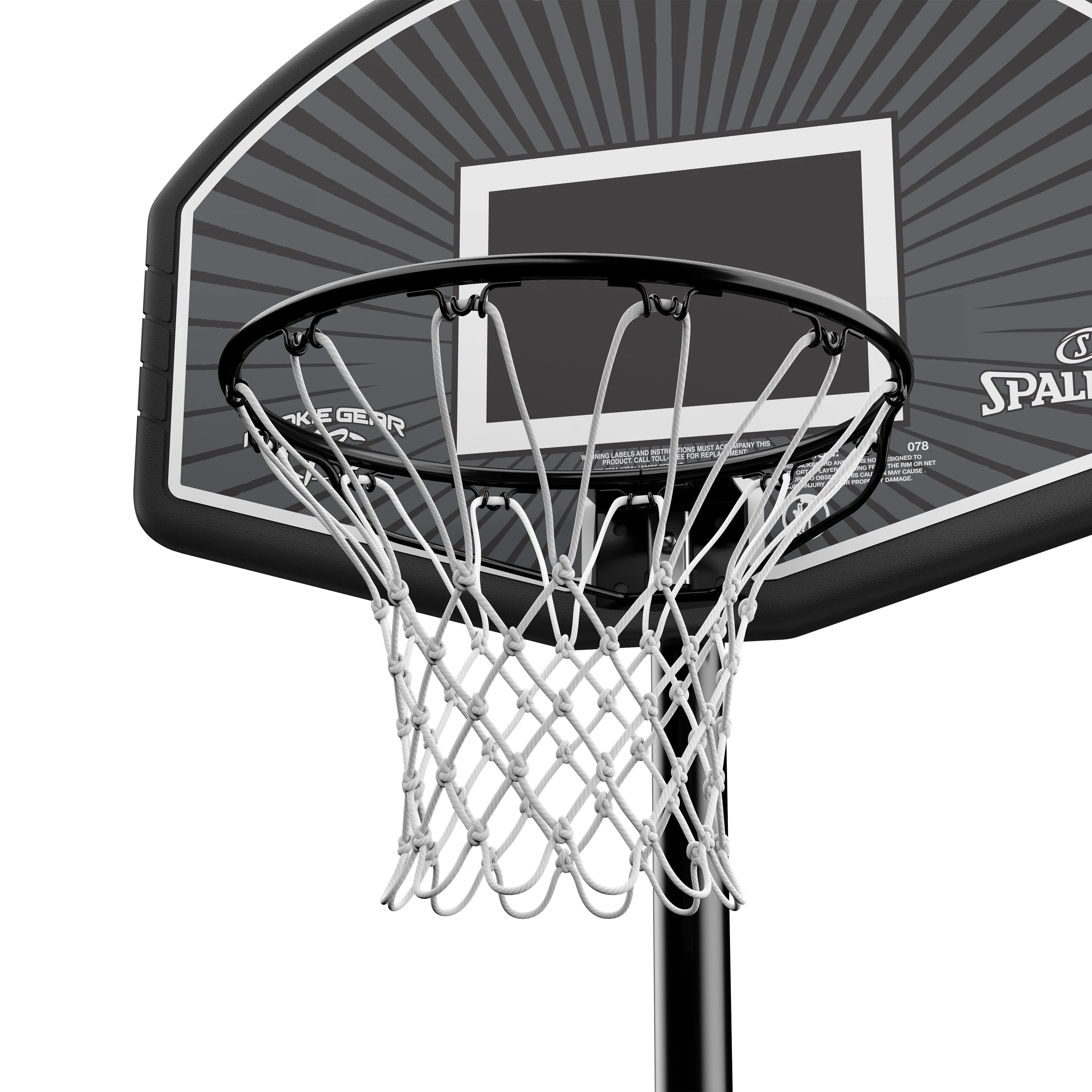 Spalding Eco-Composite 32 In. Telescoping Portable Basketball Hoop System