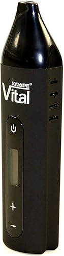 Vaporizer Xvape Vital - f&uuml;r Kr&auml;uter - stufenlose Temperaturregulierung - OLED Display - Schwarz