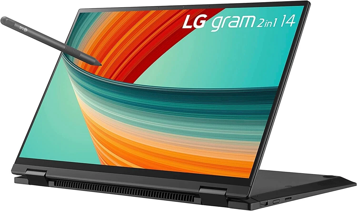 LG gram 14” 2in1 Lightweight Laptop, Intel 13th Gen Core i7 Evo Platform, Windows 11 Home, 32GB RAM, 1TB SSD, Black