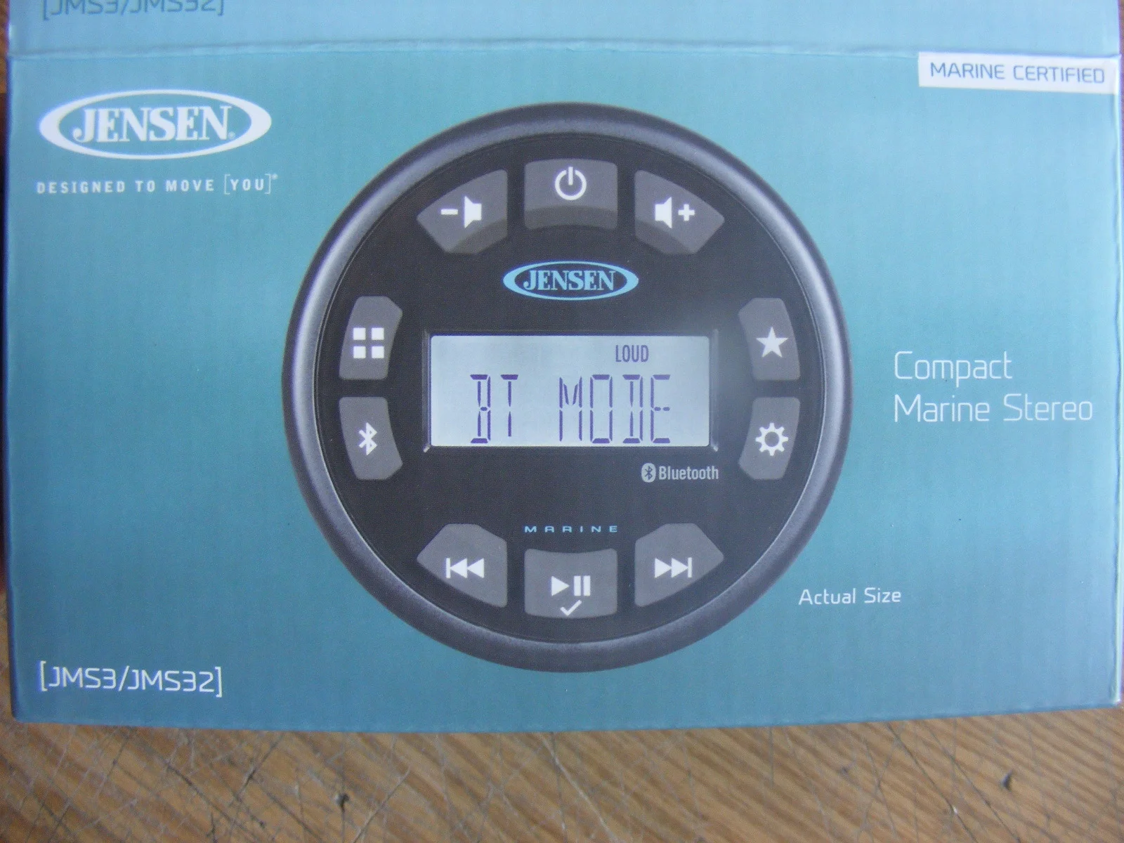 Jensen JMS3RTL AM/FM/USB Waterproof Bluetooth Stereo