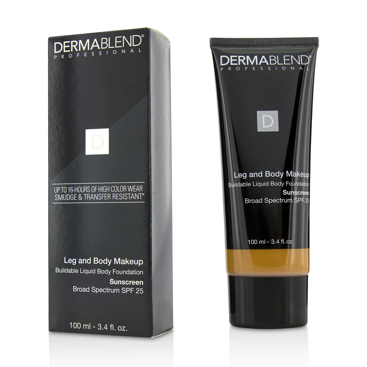 Dermablend Leg and Body Make Up Buildable Liquid Body Foundation Sunscreen Broad Spectrum SPF 25 - #Light Beige 35C 100ml/3.4oz