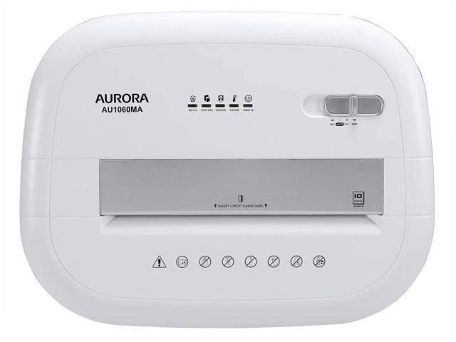 Aurora AU1060MA Professional Grade 10-Sheet High Security Micro-Cut Paper and Credit Card Shredder/ 60 Minutes/ Security Level P