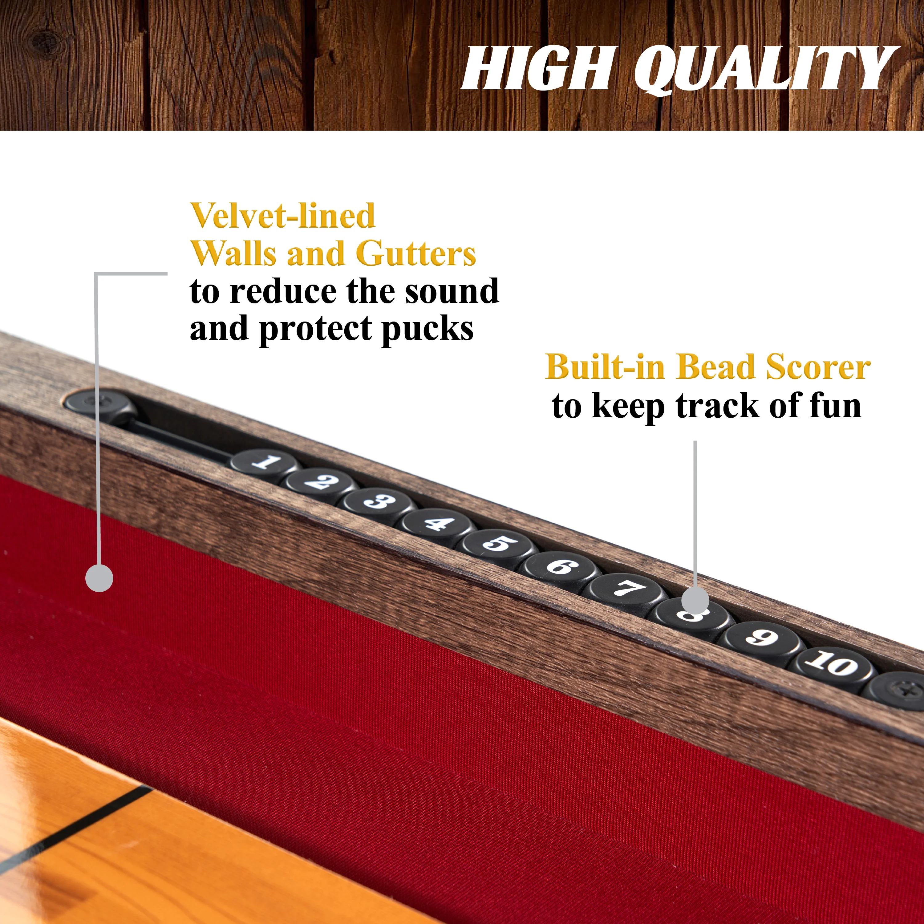 Barrington EZ Fold Shuffleboard Table (108 in x 24 in)