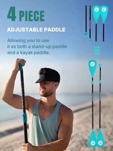 Niphean Inflatable Stand Up Paddle Board with SUP Accessories, Anti-Slip EVA Deck