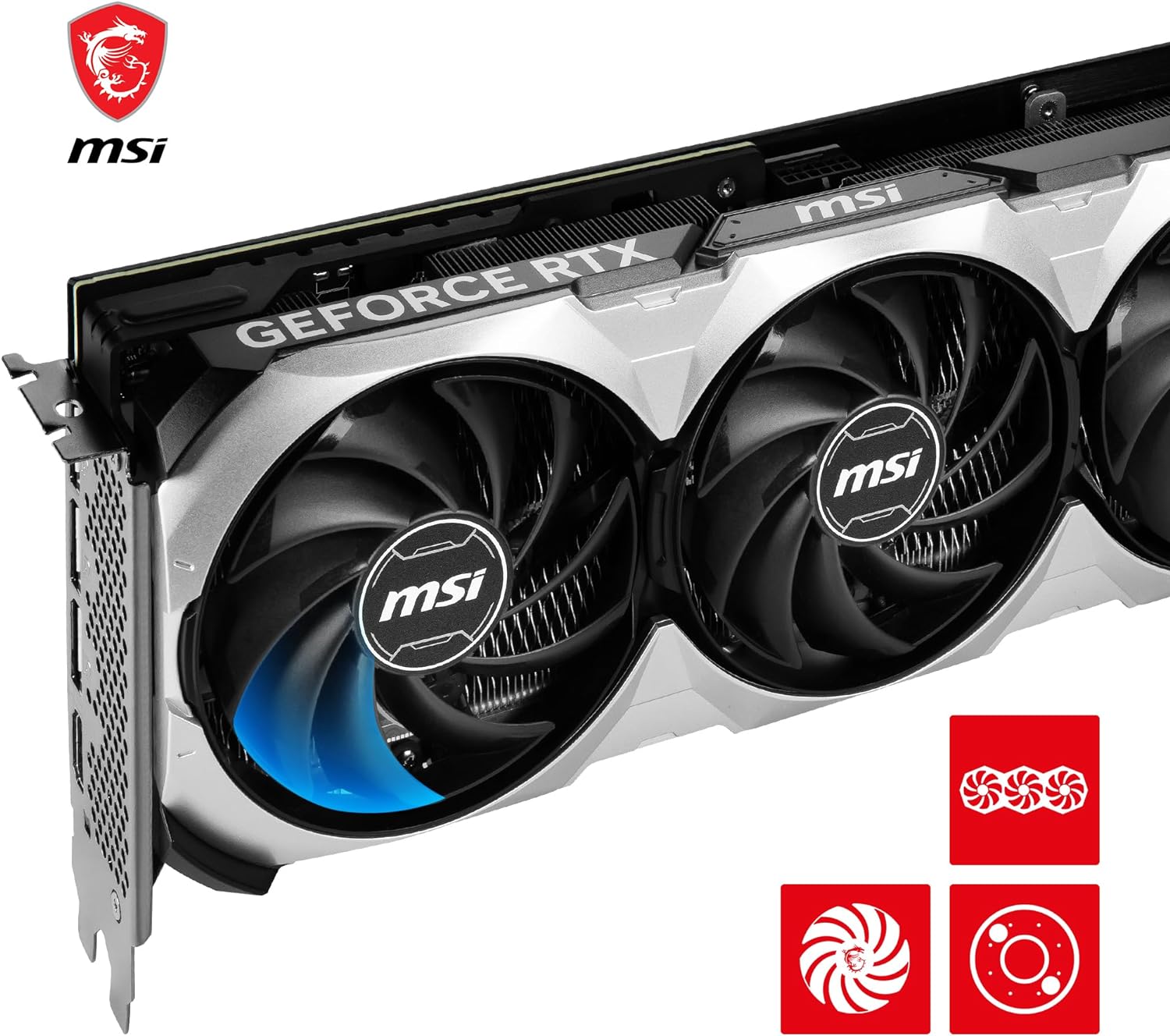 MSI GeForce RTX 4070 Ti VENTUS 3X 12G OC Gaming Graphics Card - 12GB GDDR6X, 2655 MHz, PCI Express Gen 4, 192-bit, 3x DP v 1.4a