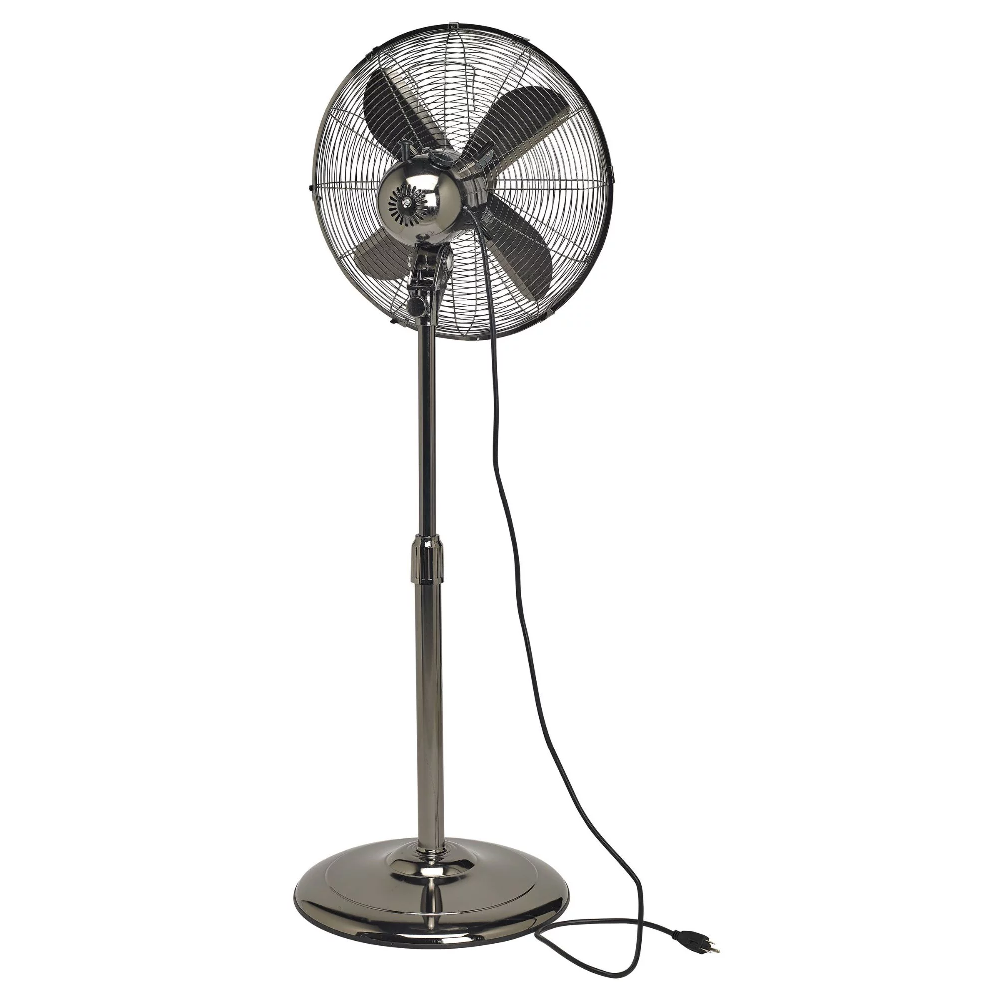 Deco Home Accents 49" Black Adjustable Height Standing Floor Fan