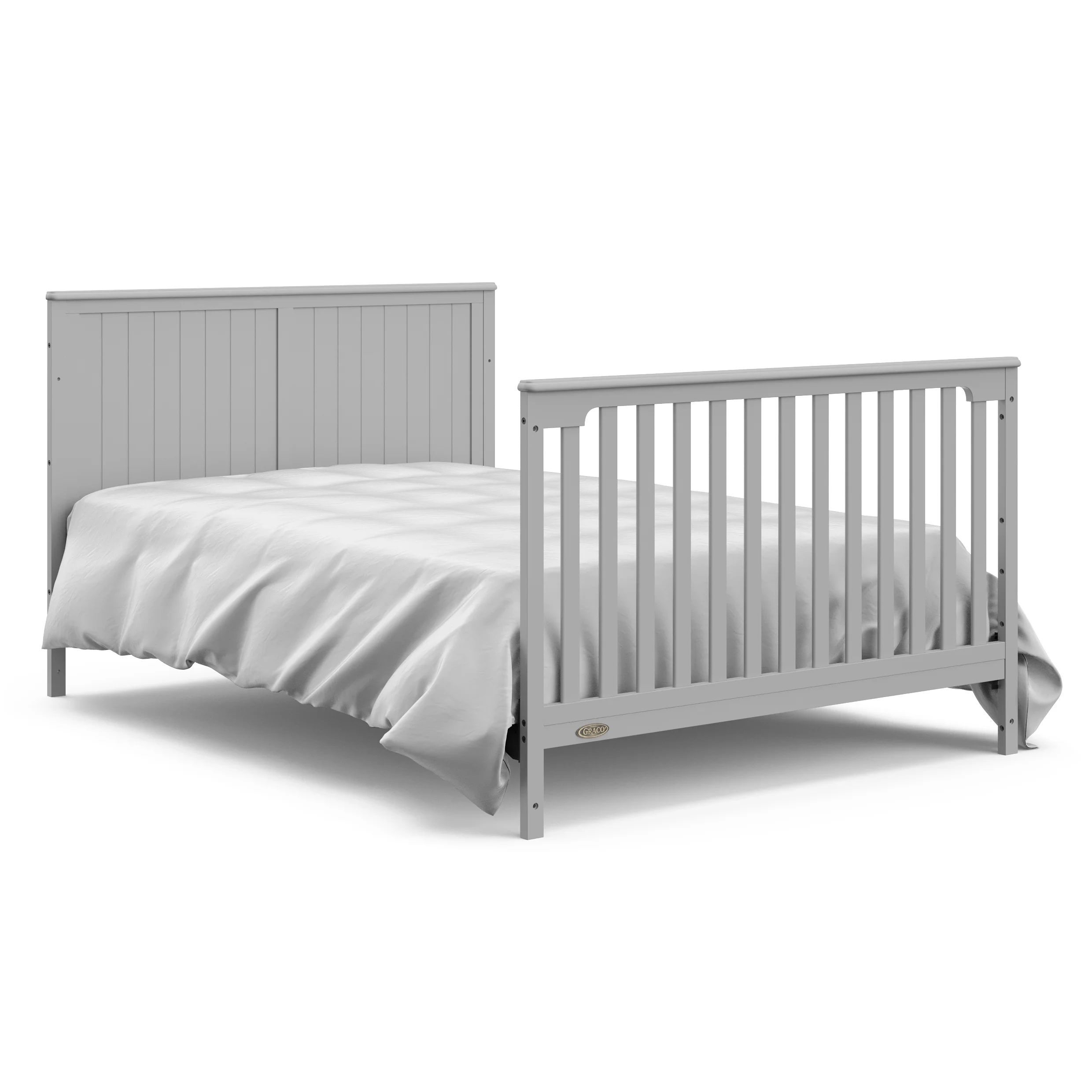 Graco Hadley 5-in-1 Convertible Crib and Changer with Drawer, Pebble Gray - Curated Treasures Market