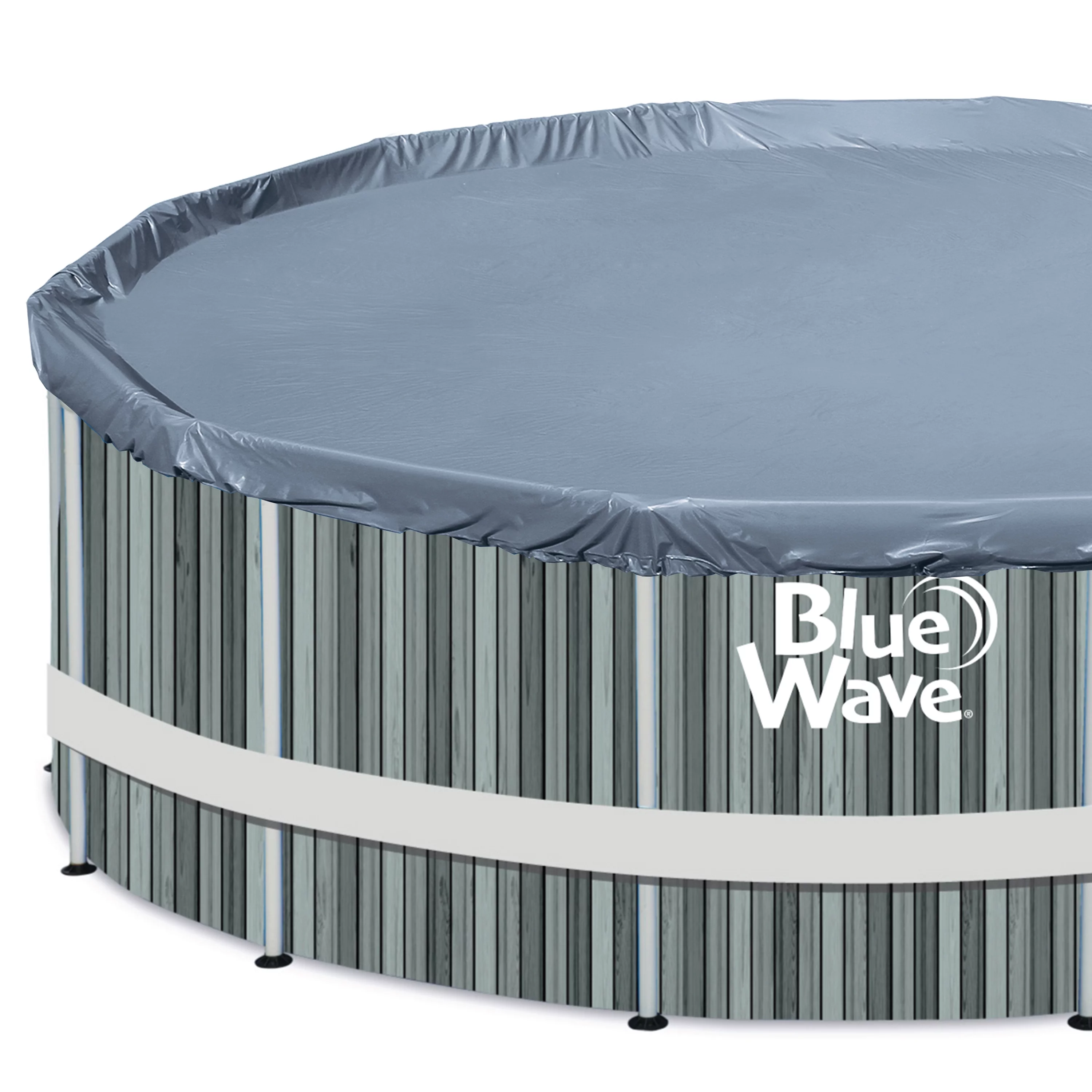 Blue Wave Aspen 15-ft Round 48-in Deep Above Ground Swimming Pool Package with Cover - Radiant Selections