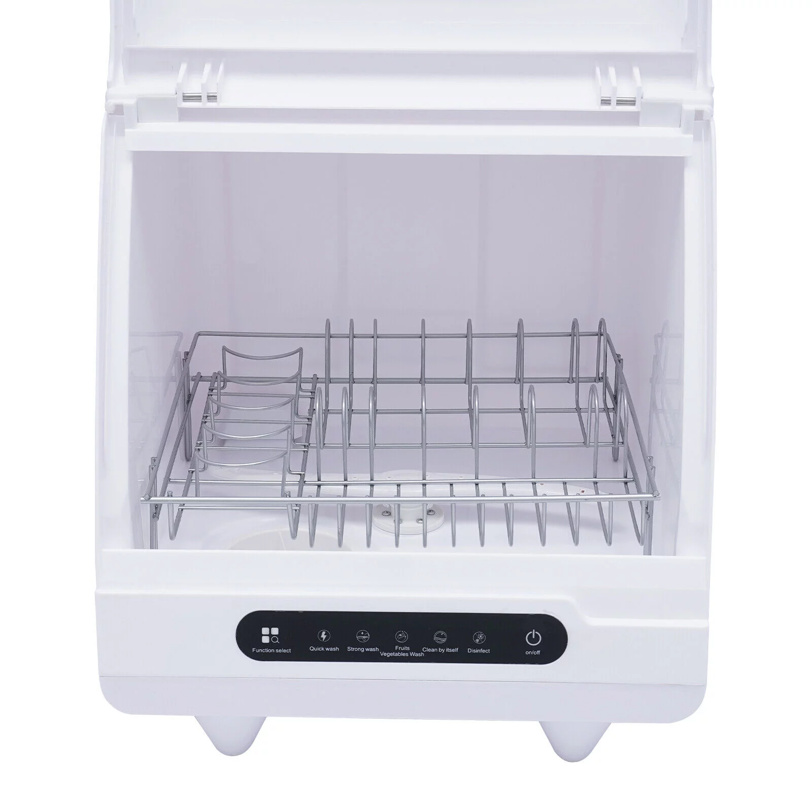ZhdnBhnos Portable Countertop Dishwasher Compact Freestanding Dish Washing Machine 5 Cleaning Programs