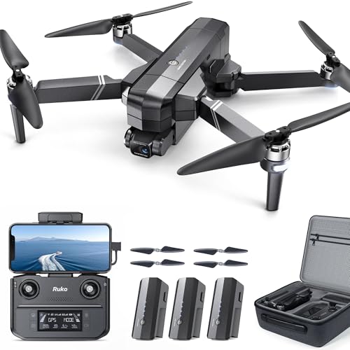 Ruko F11GIM2 Drones with Gimbal+EIS 4K Camera for Adults, 96 Min Long Flight Time 16404ft Long Range FPV, Auto Return Home with GPS