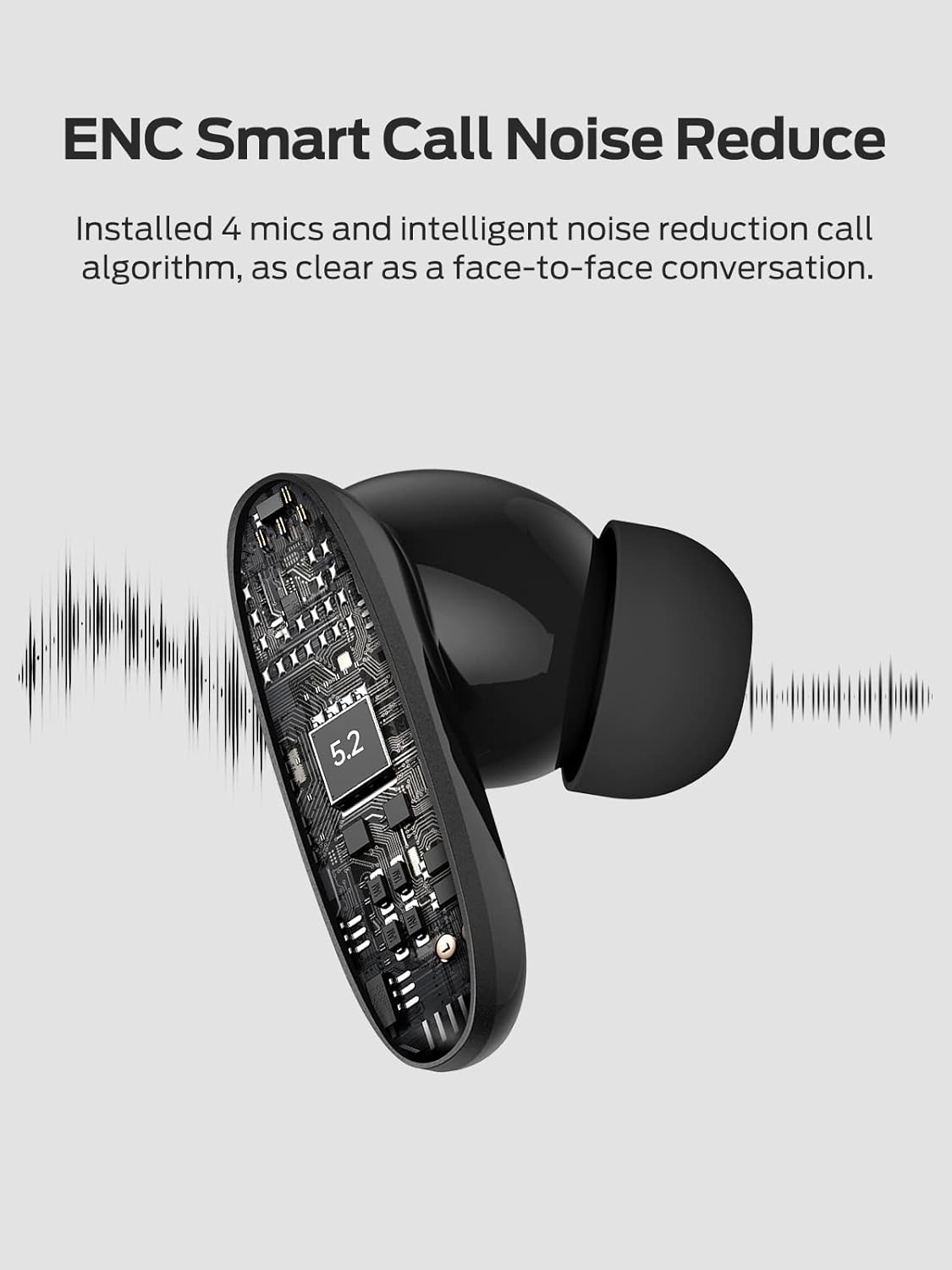 Monster Clarity 108 ANC Wireless Earbuds with 4 Microphones, Bluetooth 5.2, Multi Mode Noise Cancelling, Clear Sound, 30H Playtime