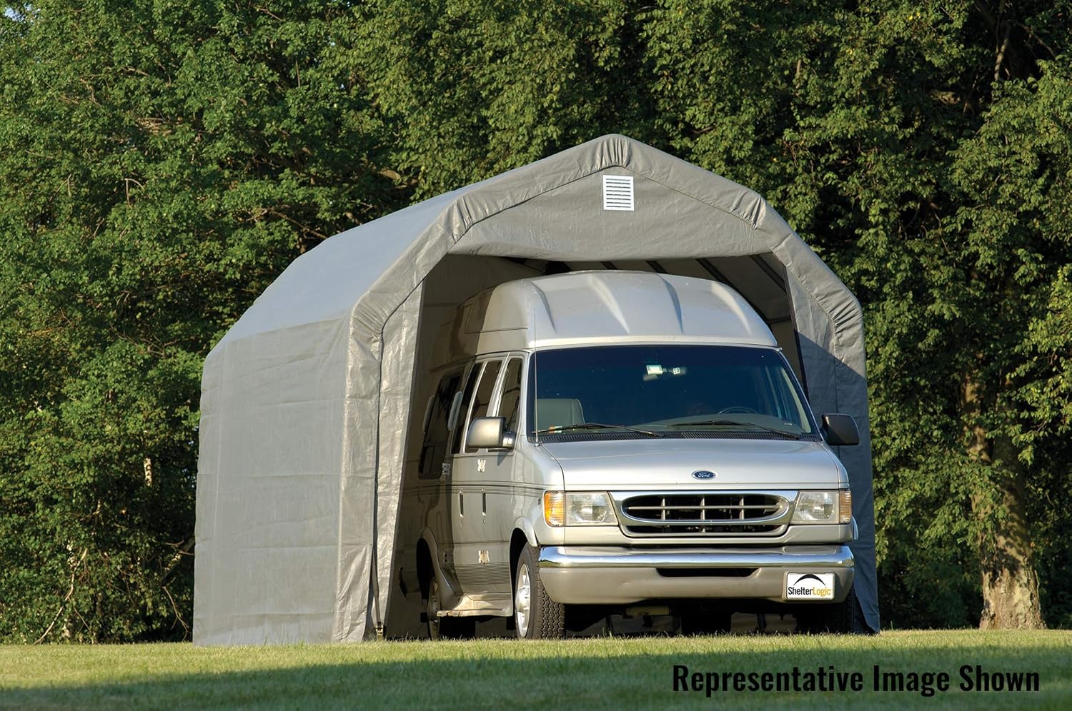 ShelterLogic 90153 Grey 12'x24'x11' Barn Shelter