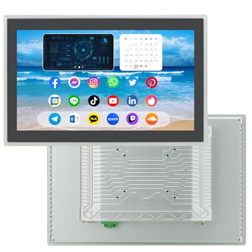 17 inch Android 11 Industrial Embedded Interactive Touchscreen Monitor, Capacitive Multi-Touch Tablet with Front IP65 Monitor, RAM 4G & ROM 32G