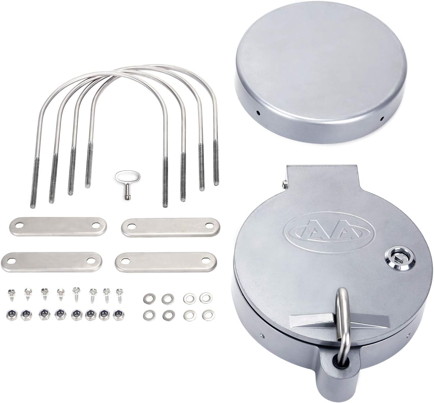 AA-Racks Universal Conduit Carrier Kit Fit 6 PVC Pipe, No Drilling Required, Silver