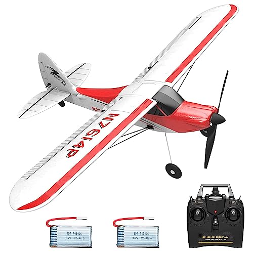 VOLANTEXRC RC Plane Trainer Sport Cub 4CH Remote Control Airplane with Prop Saver, 6-Axis Gyro Stabilizer & 3 Modes to Fly
