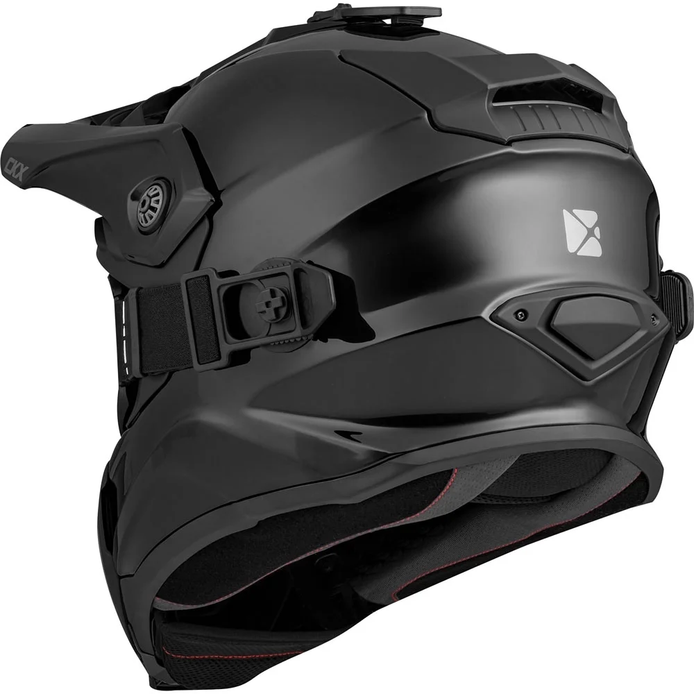 CKX Titan Air Flow Fiberglass Helmet - W/Electric Lens Goggles Black XS (2024)