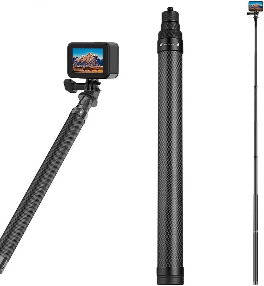 Ultra Long Selfie Stick for GoPro Hero,Insta 360,OSMO Action Camera