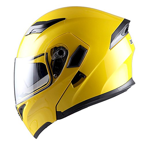1Storm Motorcycle Modular Full Face Helmet Flip up Dual Visor Sun Shield: HB89