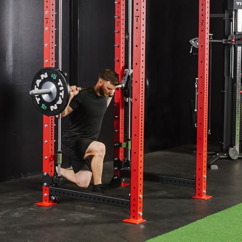 Titan Fitness X-3 Series 80" Smith Machine Power Rack Attachment, 500 LB Capacity, Comes with Smith Olympic Bar, Guide Rods, Safety Catches