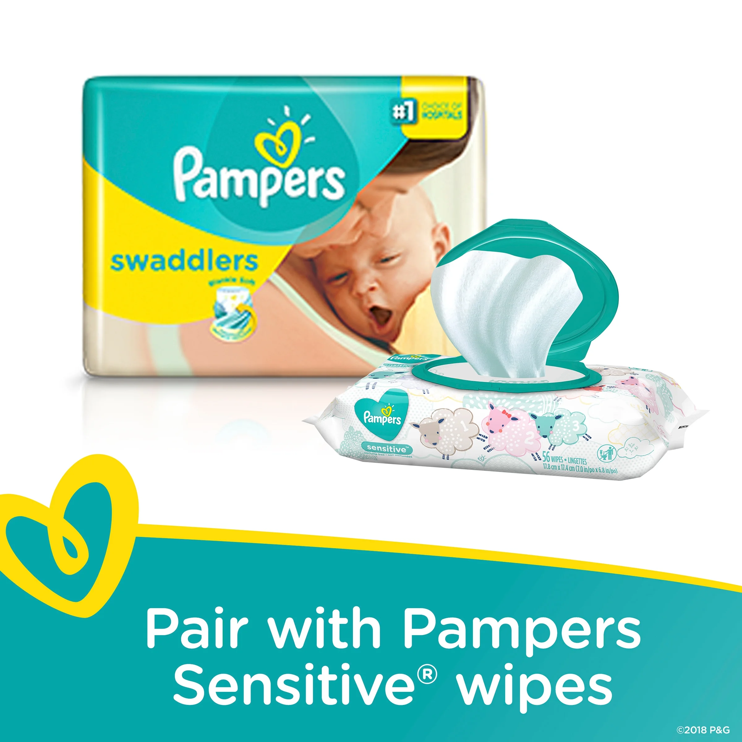 Pampers Swaddlers Diapers, Super Pack, Size 3, 78 Count - Curated Treasures Market
