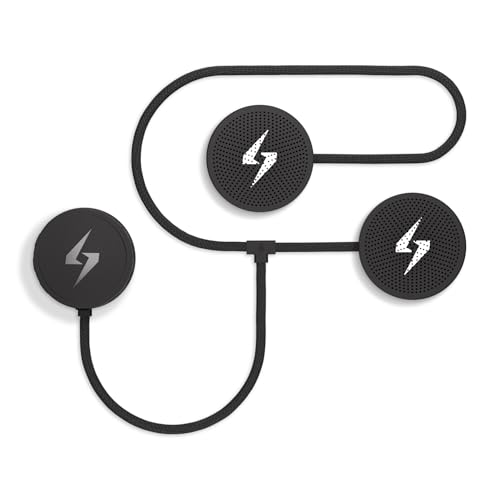 Syphon SoundPro: Ultra-Thin 9.6mm Bluetooth Moto Headphones - Glove-Friendly Controls, Massive Sound, IP55 Waterproof, Built-In Mic