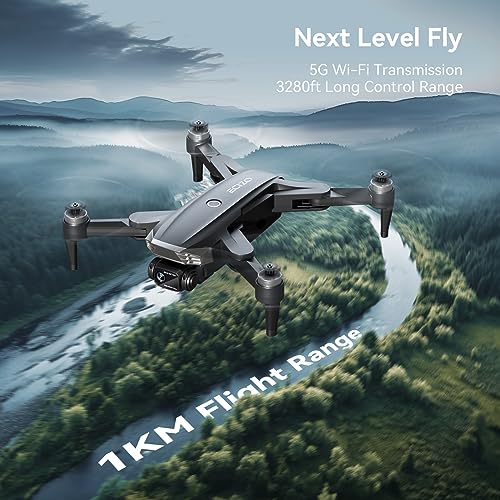 Drone with 4K UHD Camera for Adults, GPS Drones Auto Return, Brushless Motor, Follow Me, Circle Fly, 5G FPV Transmission