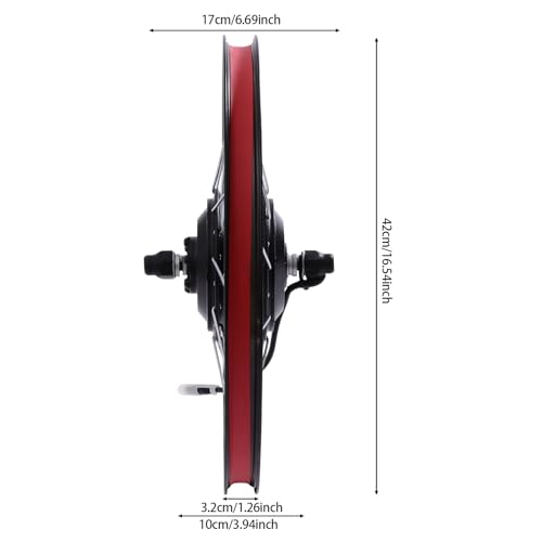 20Inch Electric Bike Conversion Kit, 36V 350W E-Bike Front Wheel Motor, 5-Speed Front Wheel Electric Bike Conversion kit