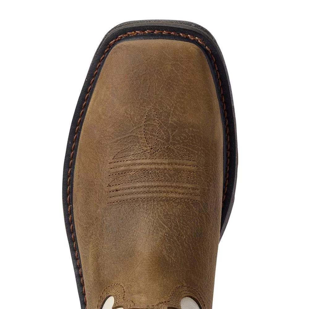 ARIAT Men's Rye Workhog Western Work Boot Soft Toe Rye Brown