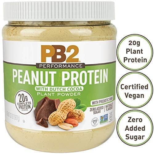 PB2 Performance Peanut Protein Powder with Madagascar Vanilla – [2 lb/32 oz Jar] – 20g of Vegan Plant Based Protein Powder, Non GMO, Gluten Free