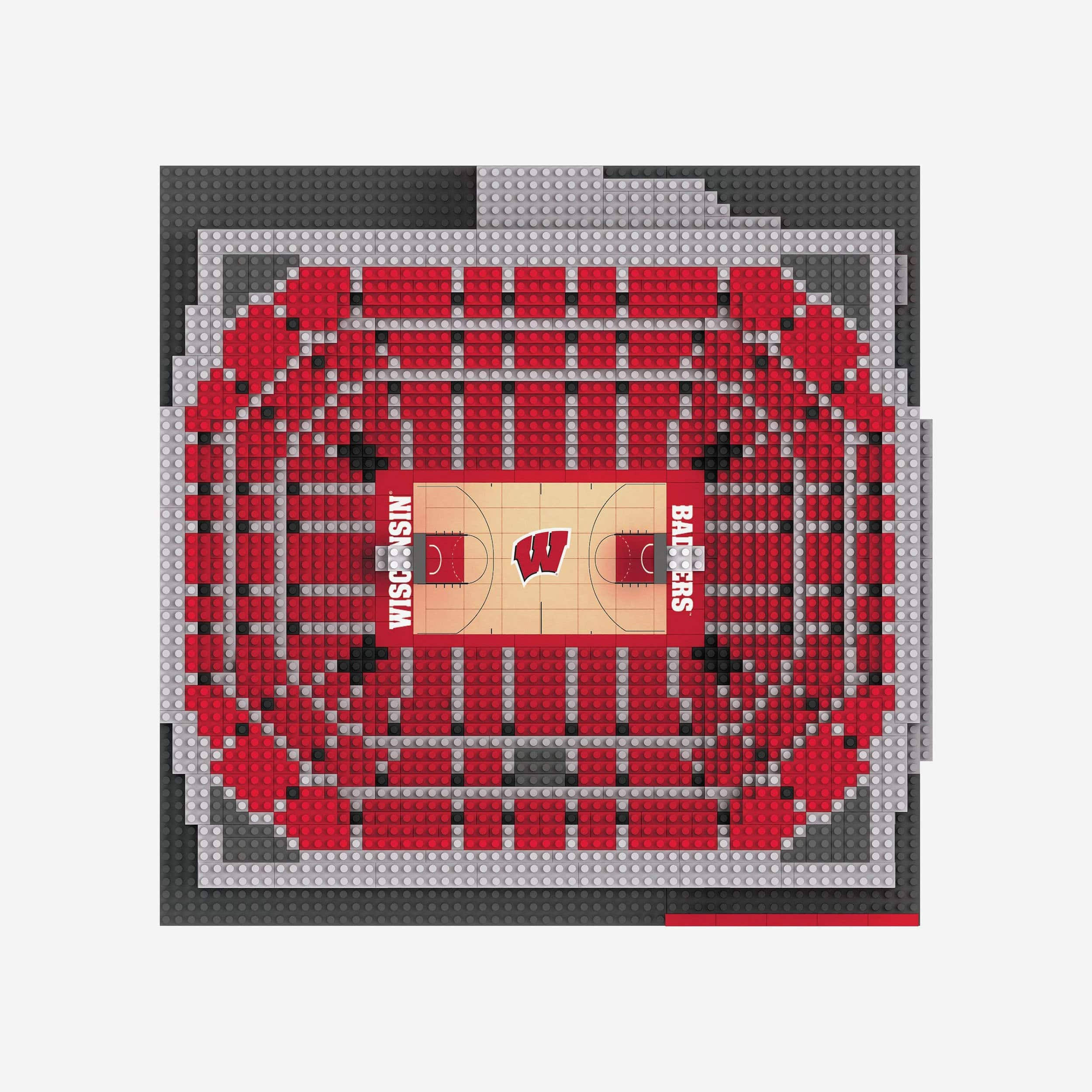 Wisconsin Badgers NCAA 3D BRXLZ Basketball Arena - Kohl Center