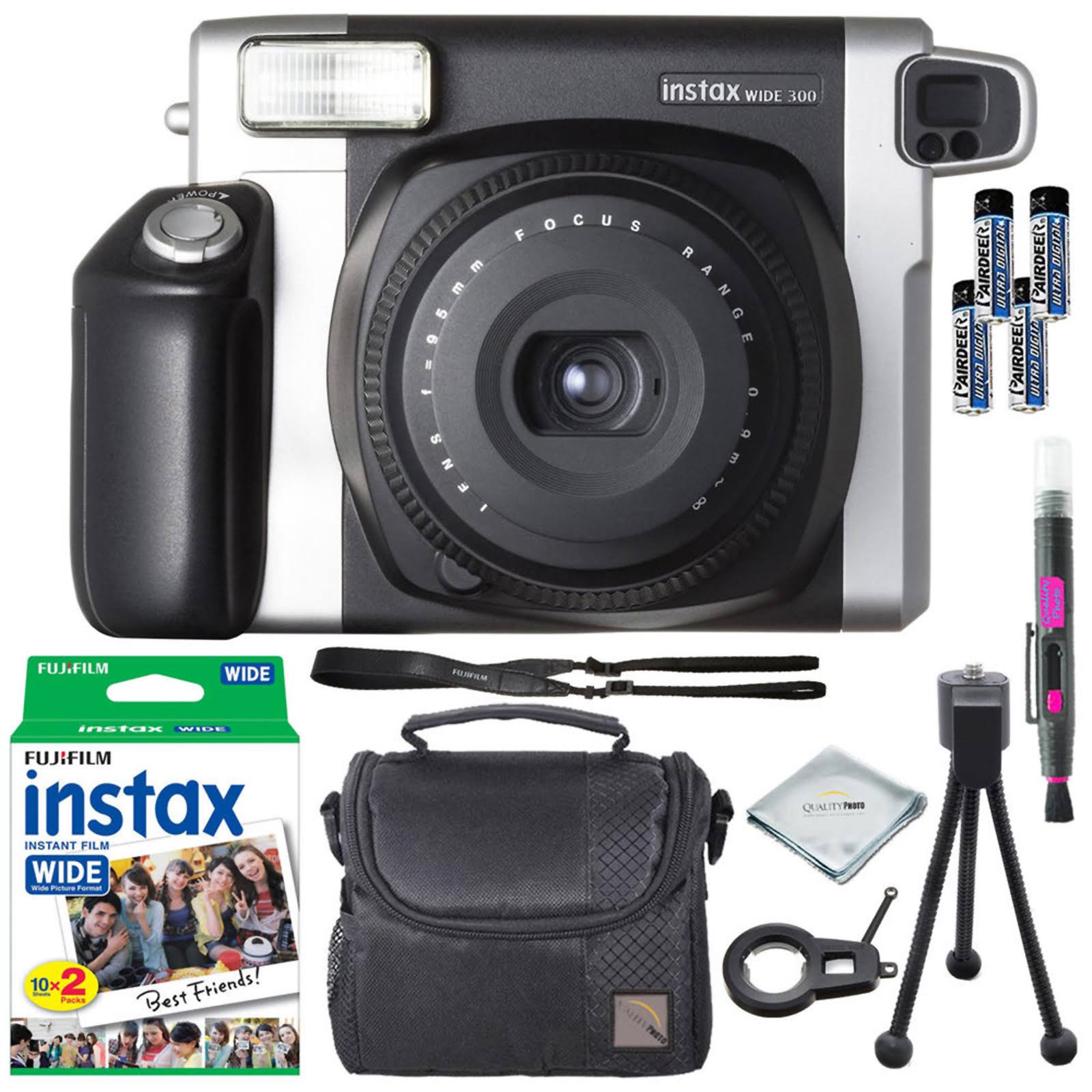 Fujifilm Instax Wide 300 Instant Film Camera + Instax Wide Instant Film, 20 Exposures + Extra