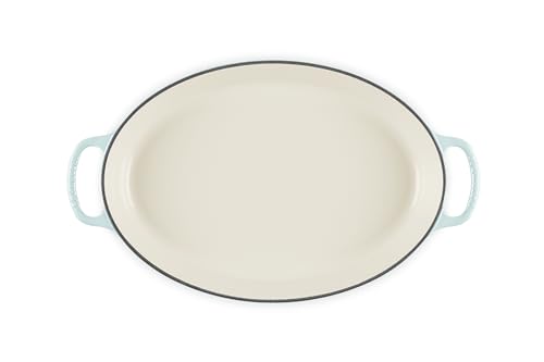 Le Creuset Enameled Cast Iron Signature Oval Baker, 3qt. Sea Salt